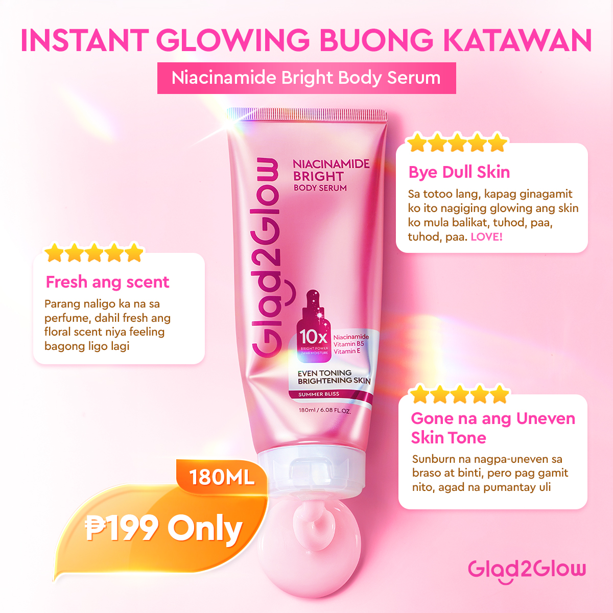 Glad2Glow'Philippines Facebook ad