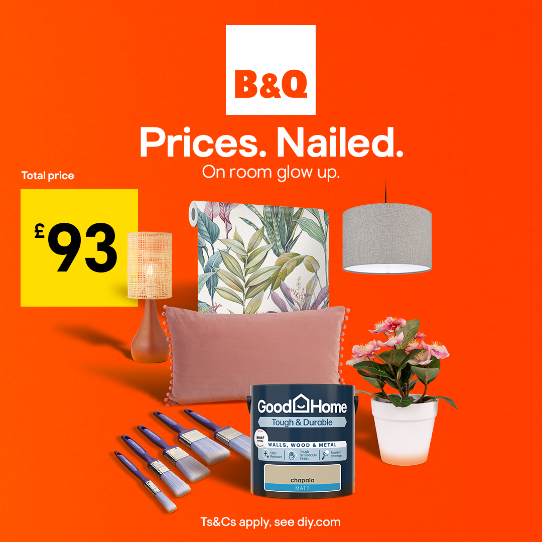 B&Q Facebook ad: Prices Nailed at B&Q