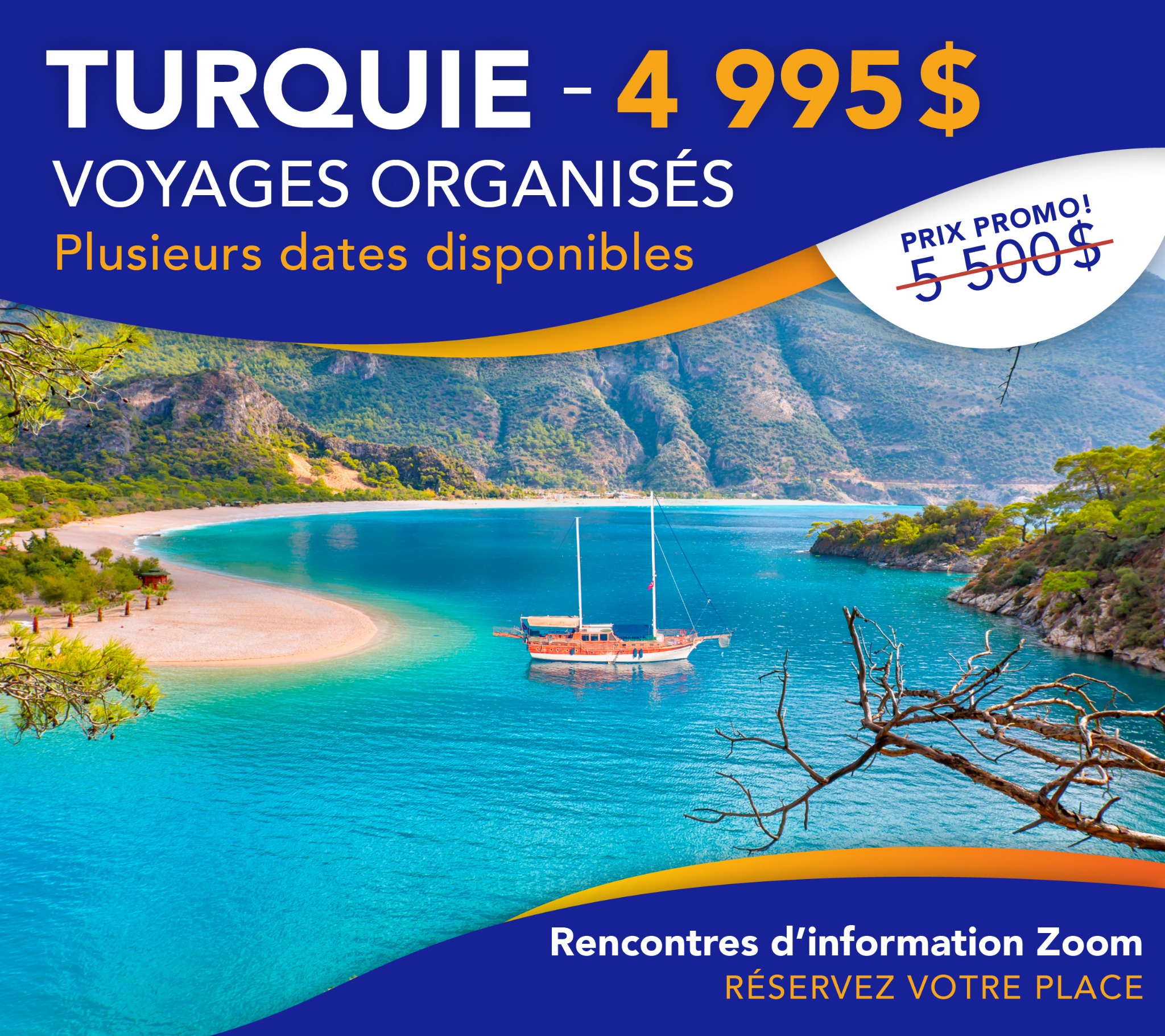 Voyages Miaterra Facebook ad: Rencontre d'information virtuelle