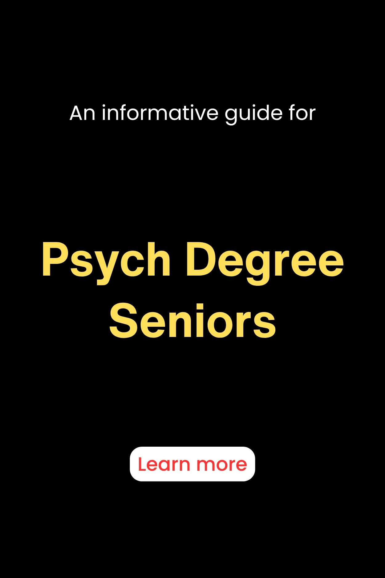 Next Step Careers Facebook ad: Information about Psychology Degree for Senior.