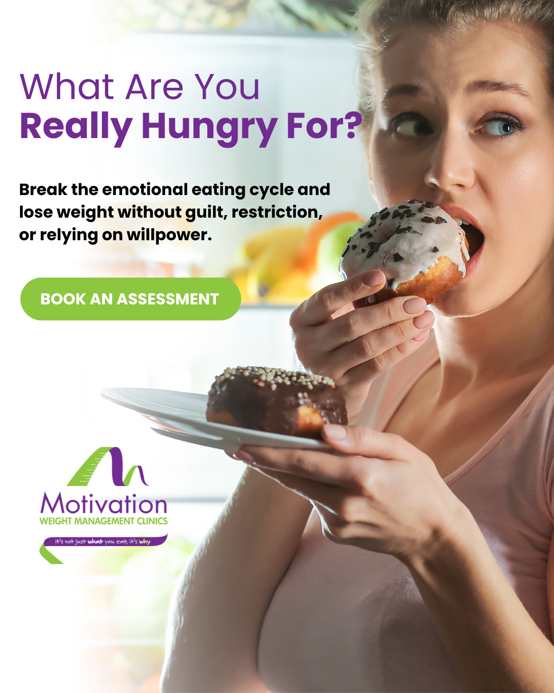 Motivation Weight Management Clinics Facebook ad: Understand your triggers. Change your habits.