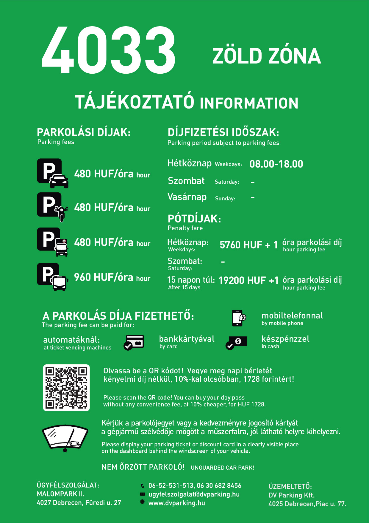 DV Parking - Parkolás Debrecen Facebook ad: Parkolási zónák Debrecenben, bemutatkozik a ZÖLD zóna