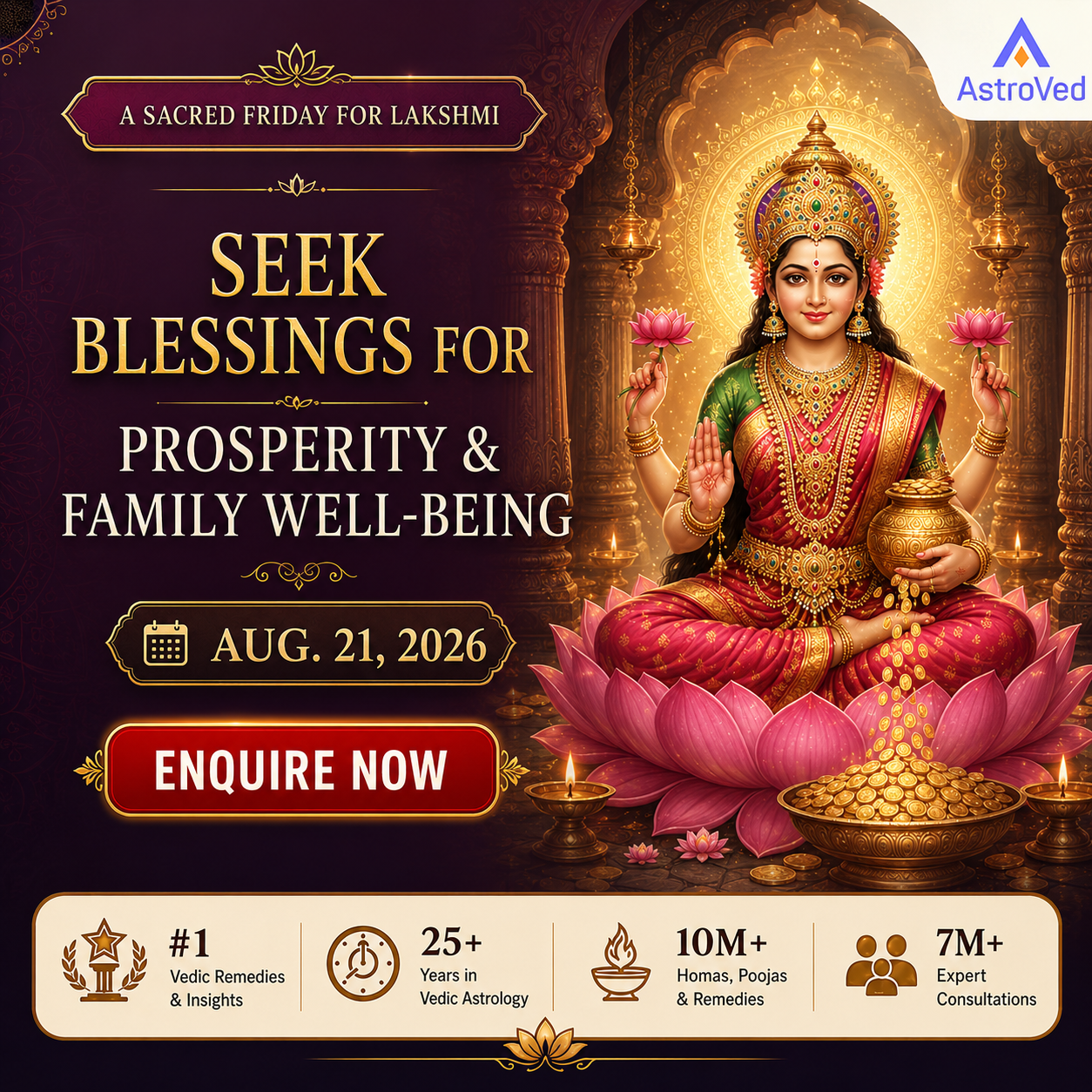AstroVed Facebook ad from Aug 17, 2026