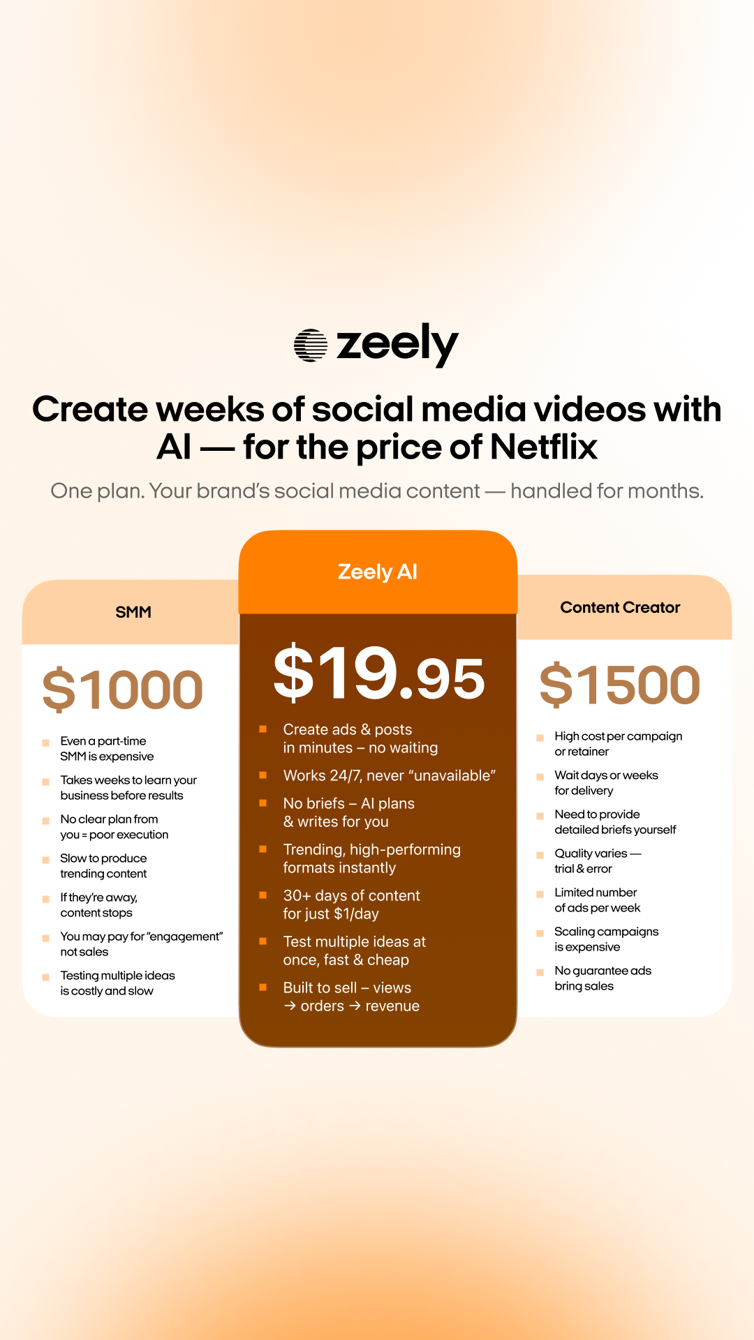 Zeely Facebook ad