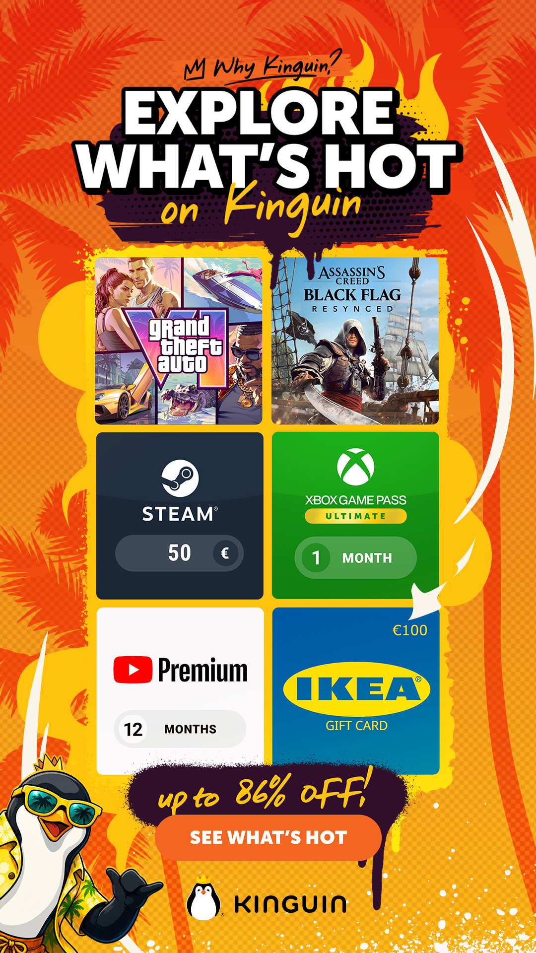 Kinguin Facebook ad