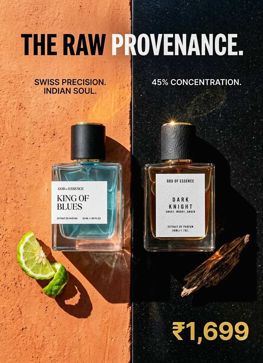 God of Essence Facebook ad: The Raw Provenance, 2 for ₹1,699