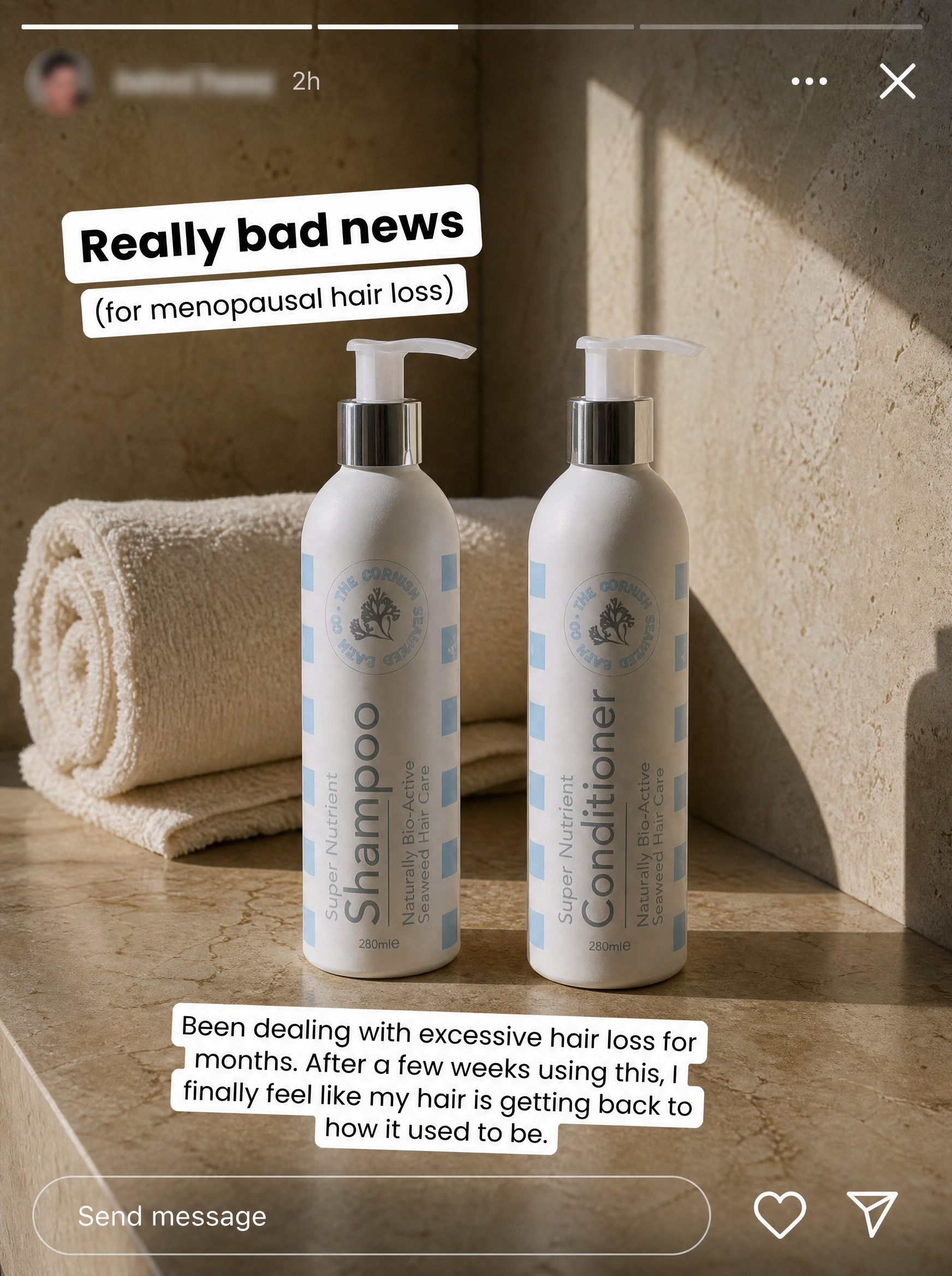 The Cornish Seaweed Bath Company Facebook ad