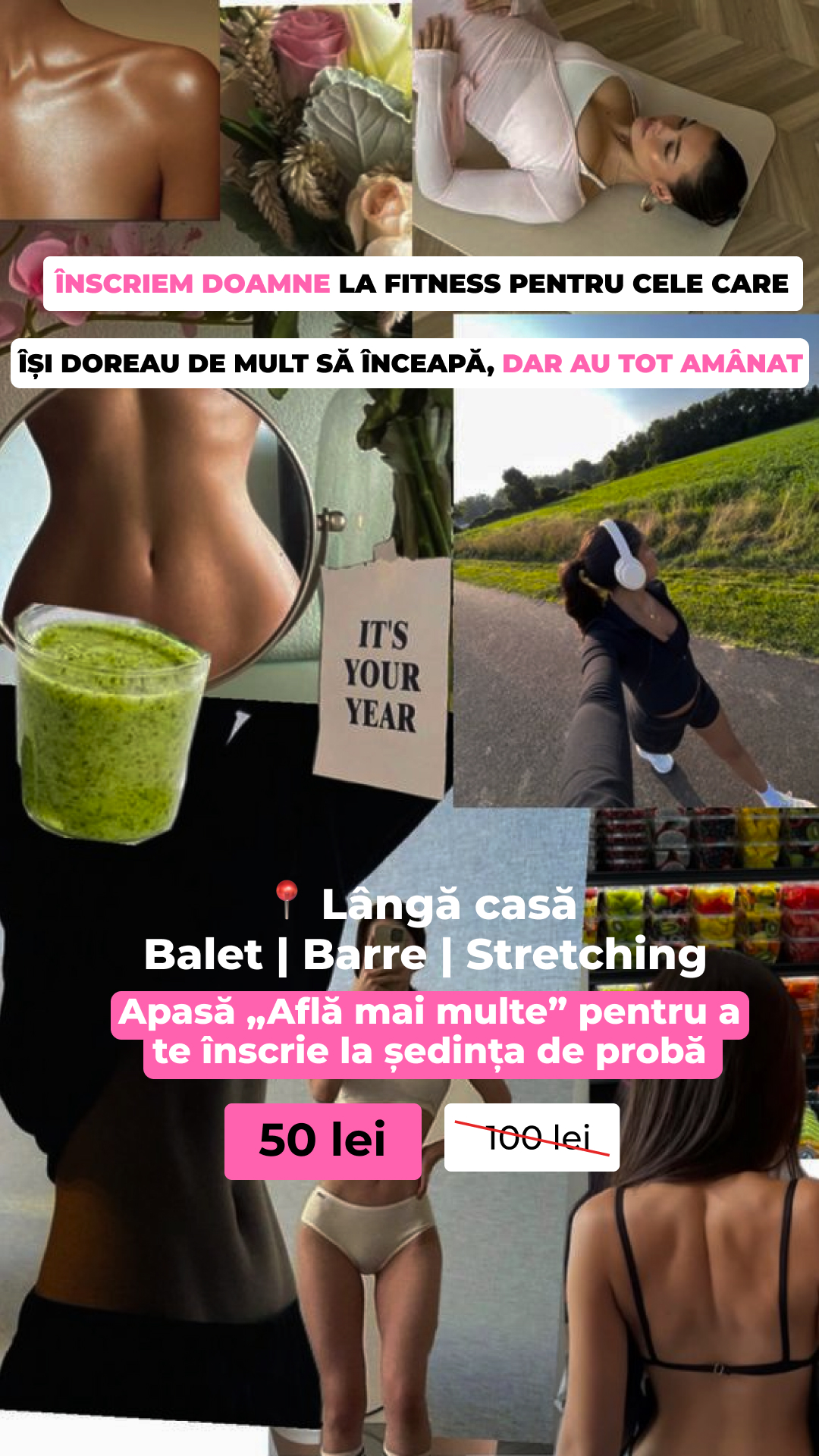 Levita -Bucureşti sală de balet și stretching Facebook ad: În București a fost lansată o nouă metodă…