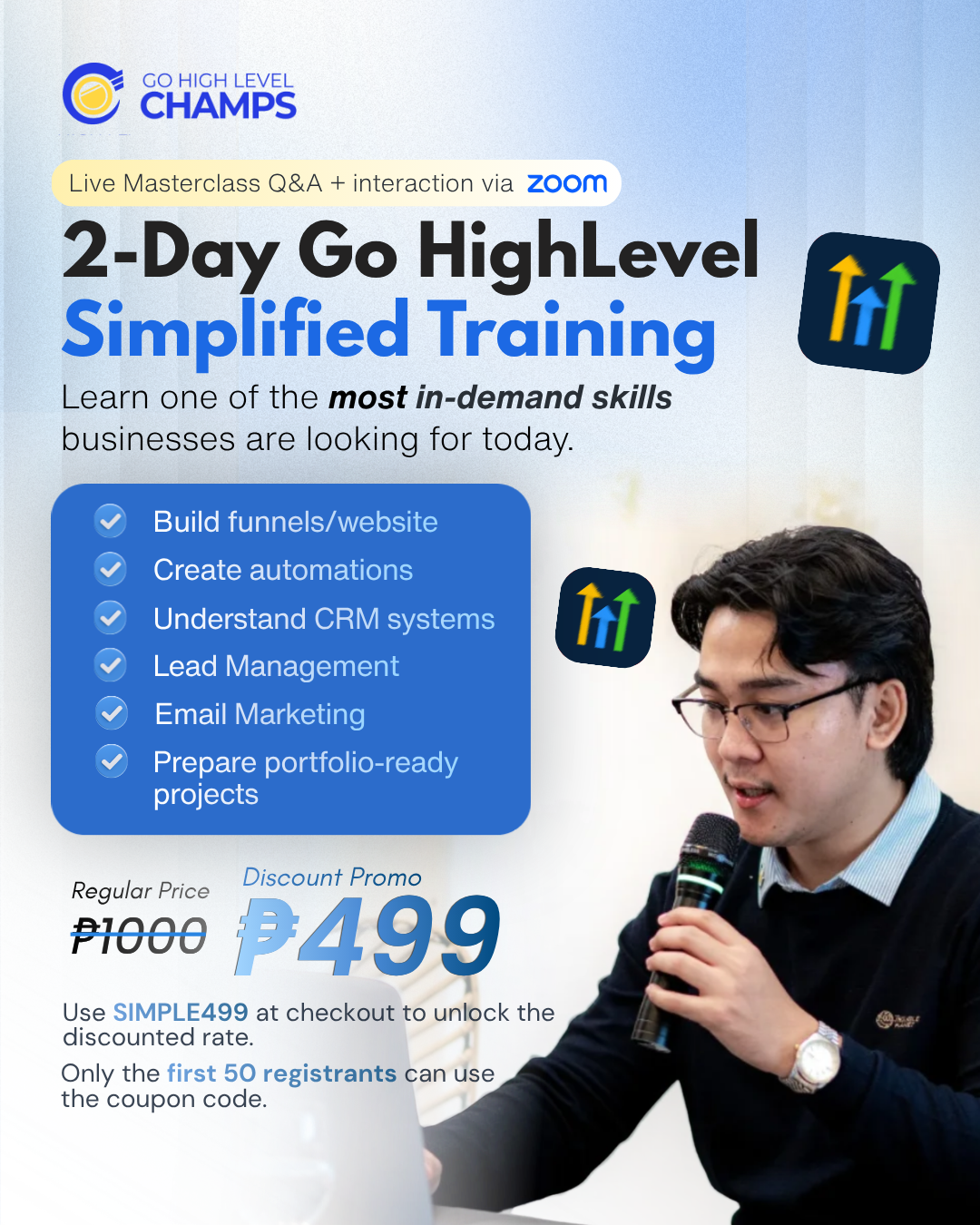 Go High Level Champs - Training PH Facebook ad: Upgrade Your Freelancing Skills Today