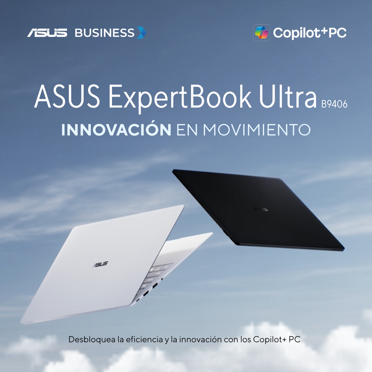 ASUS Facebook ad: Potencia tu trabajo con ASUS ExpertBook Ultra.