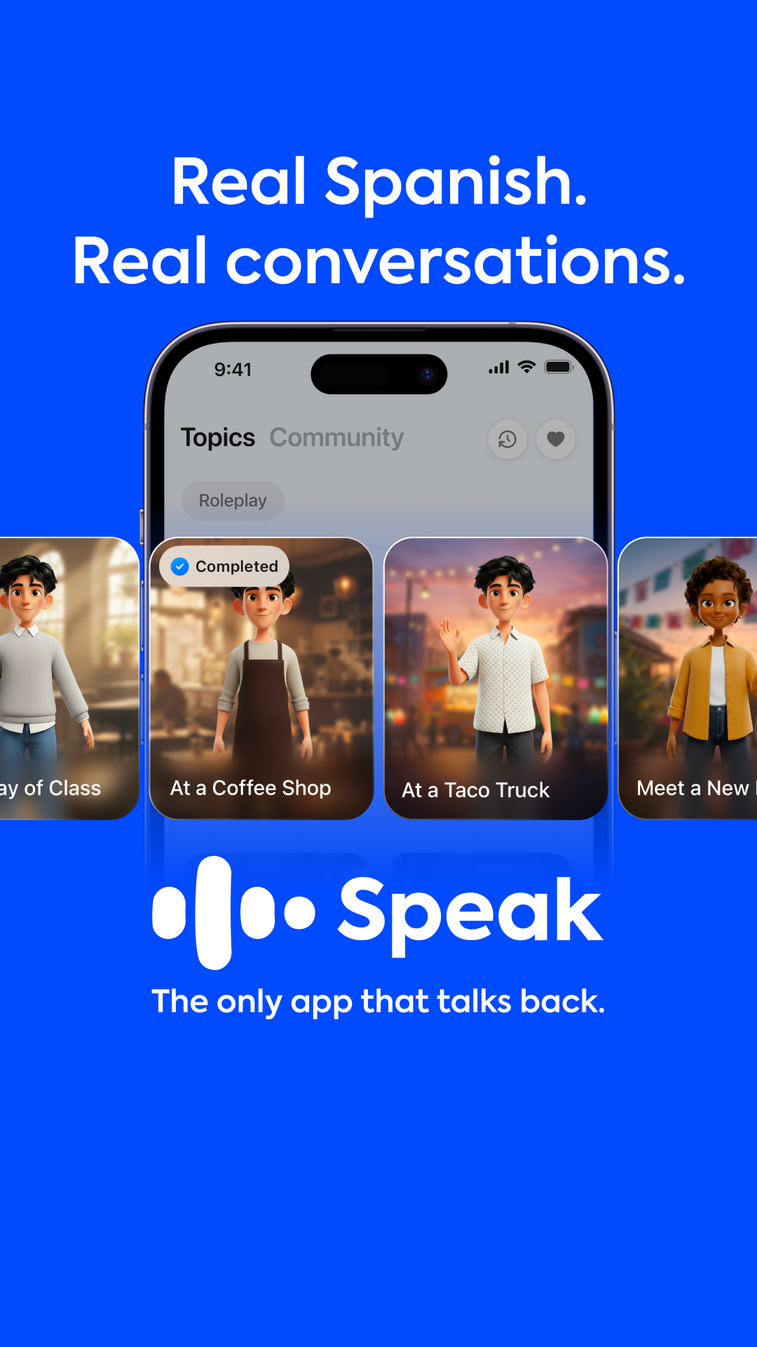 Speak Facebook ad
