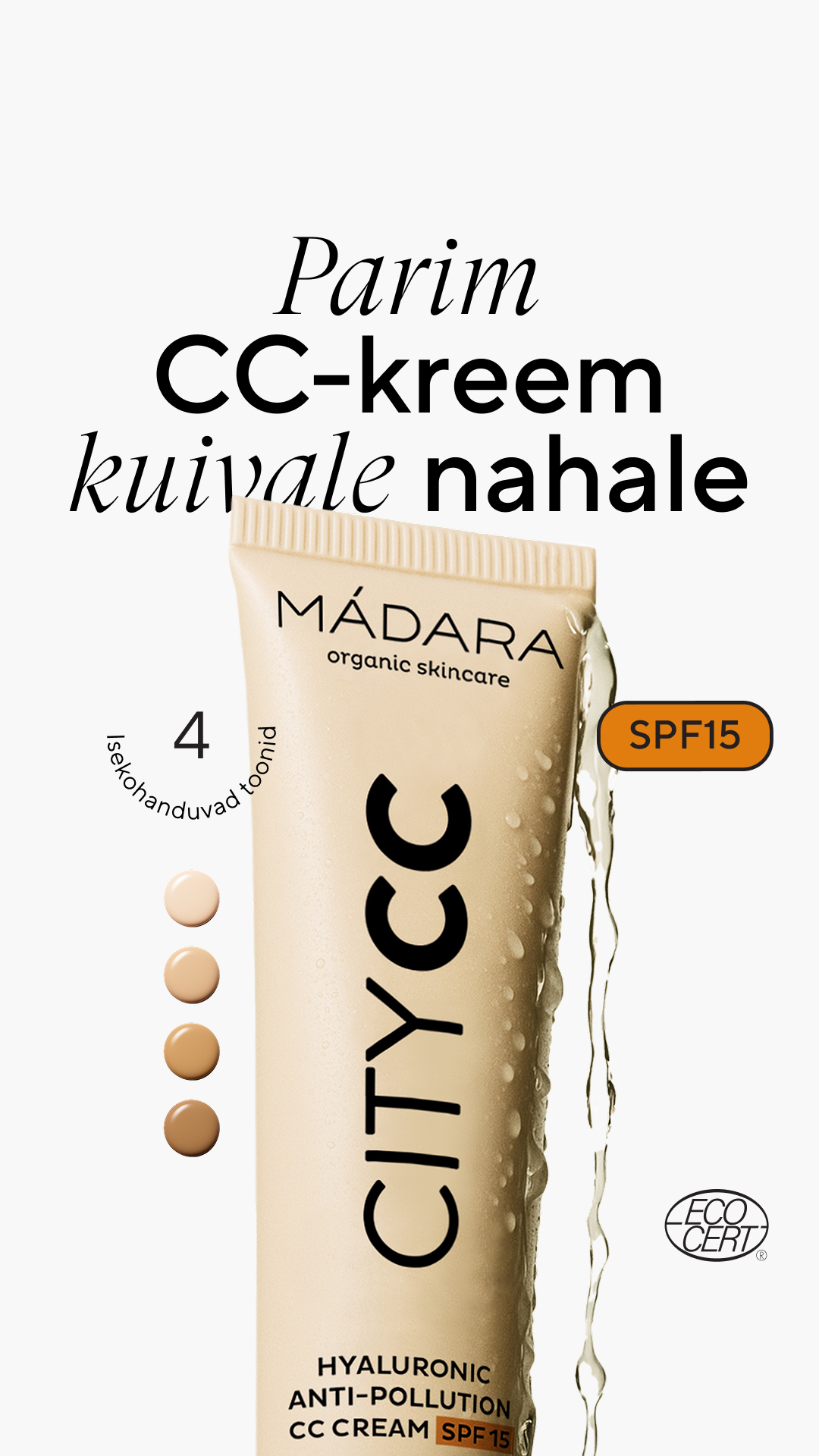 Mádara Organic Skincare Facebook ad