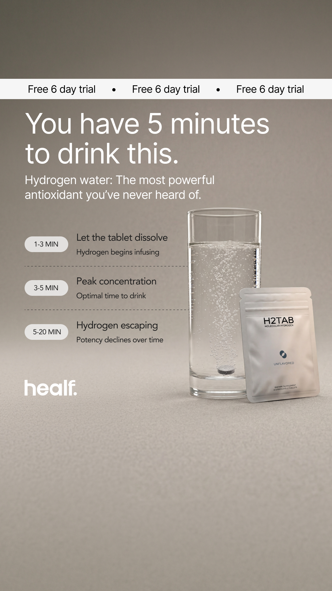 H2Tab Facebook ad