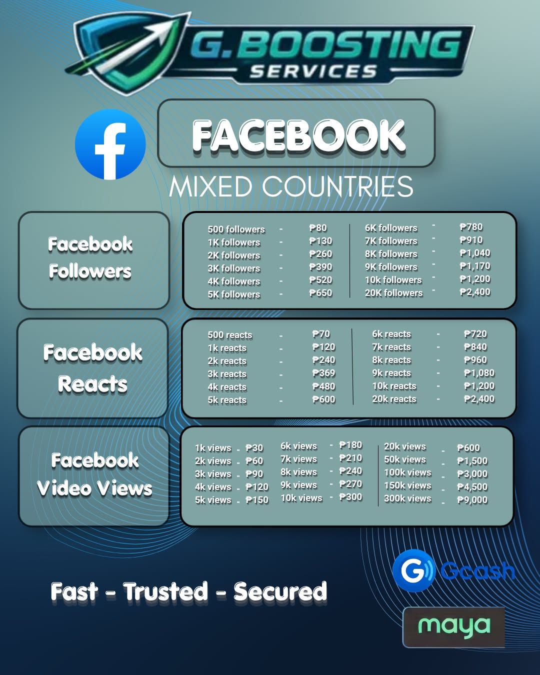 G. Boosting Services Facebook ad: READY TO GROW YOUR SOCIAL MEDIA?