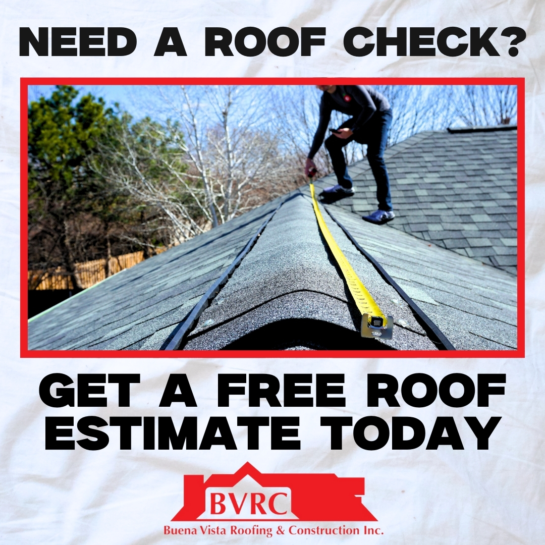 Buena Vista Roofing Inc Facebook ad: Free Roof Maintenance Visit Included