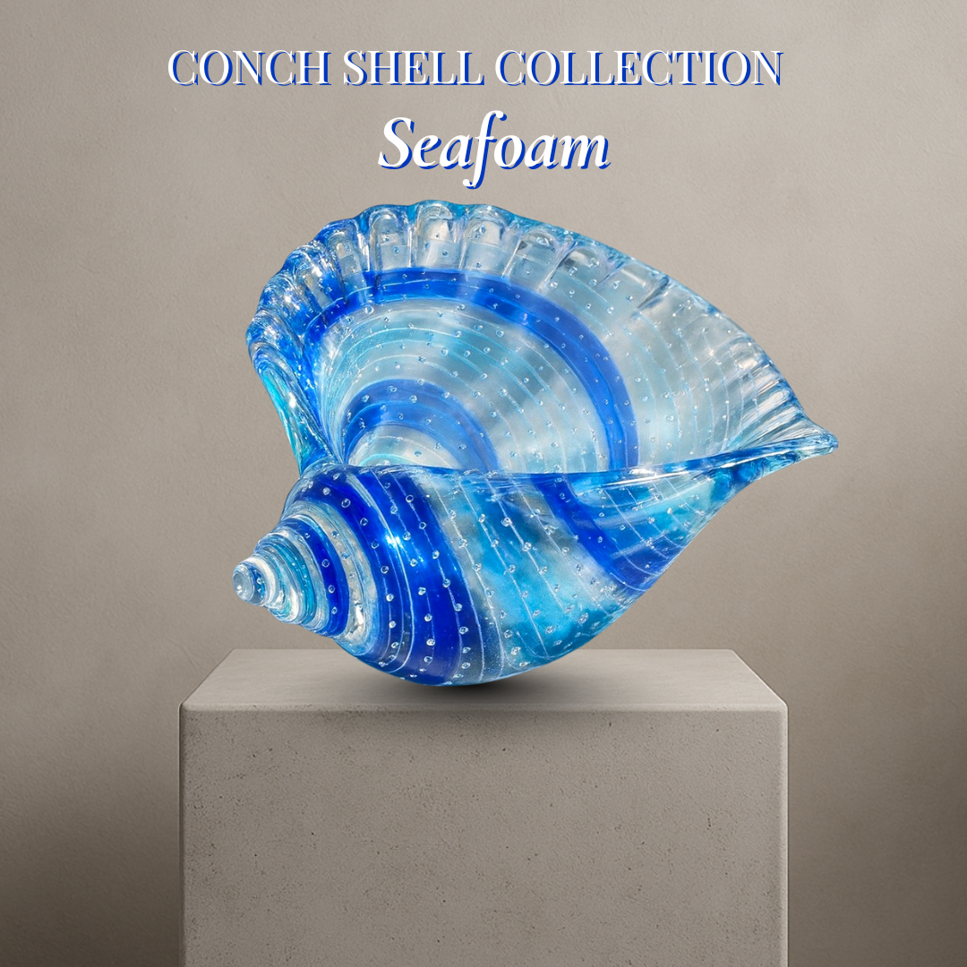 Kenjasper Fine Gifts & Homewares Facebook ad: Conch shell - timeless glass art