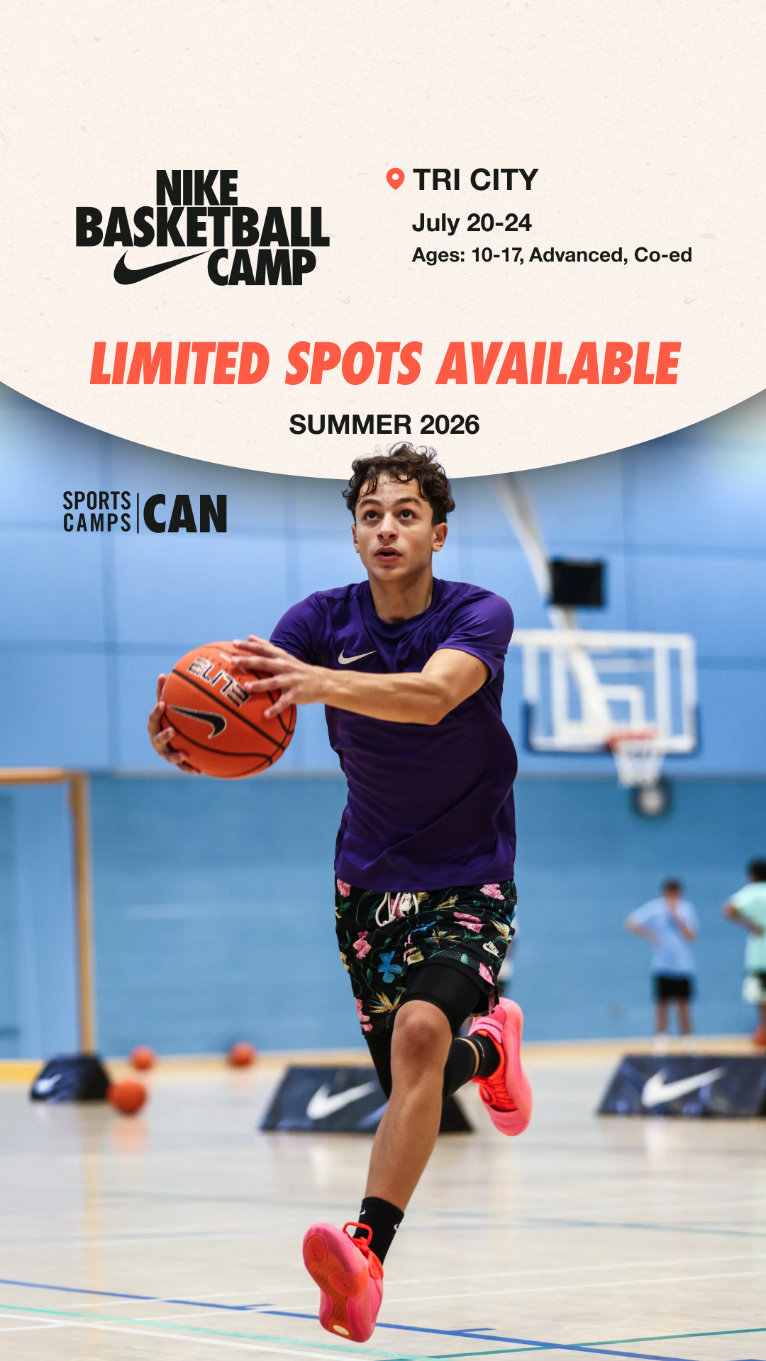 Nike Sports Camps Canada Facebook ad