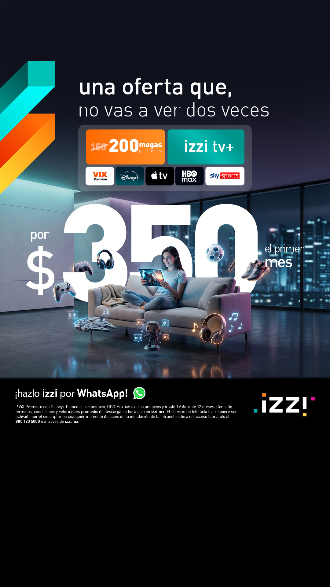 izzi telecom Facebook ad