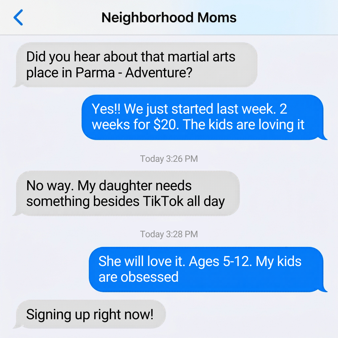 Adventure Martial Arts Facebook ad
