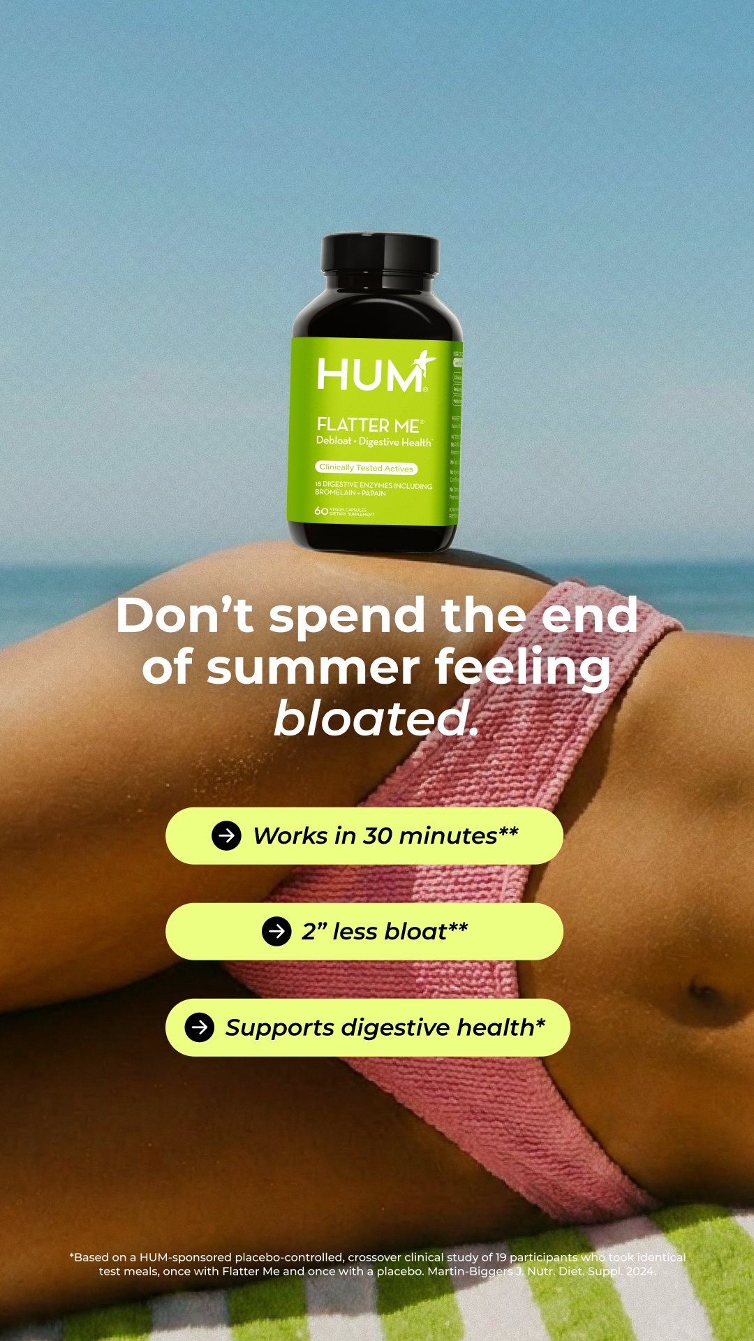 HUM Nutrition Facebook ad