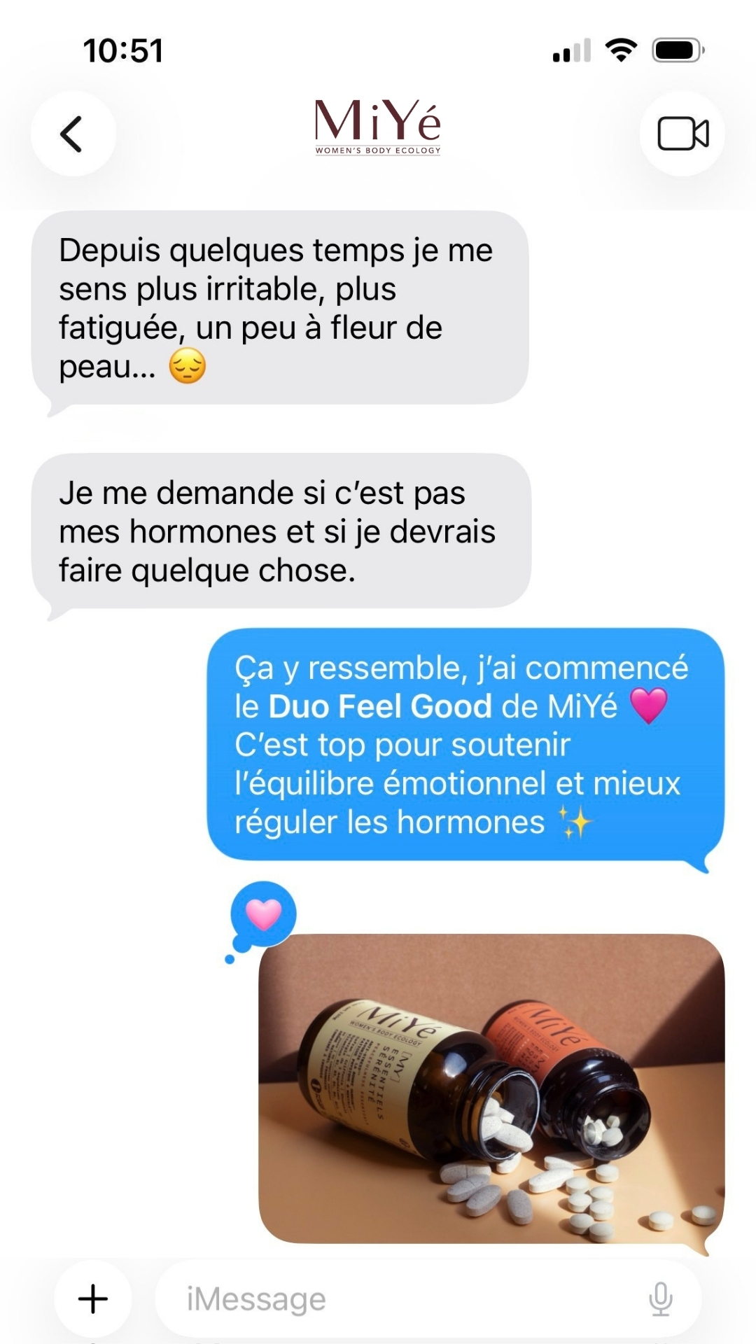 MiYé Facebook ad