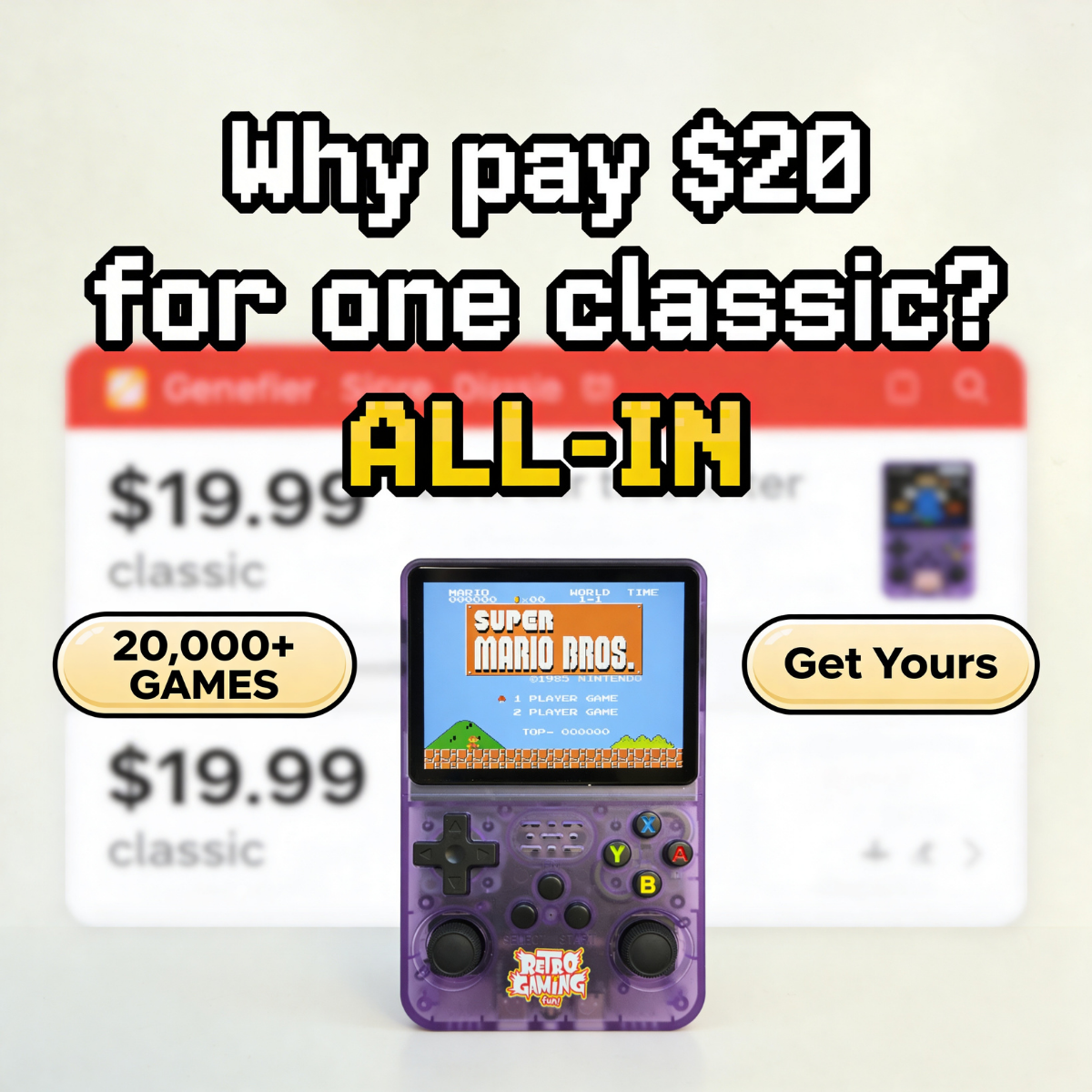 Retrogamingfun Facebook ad