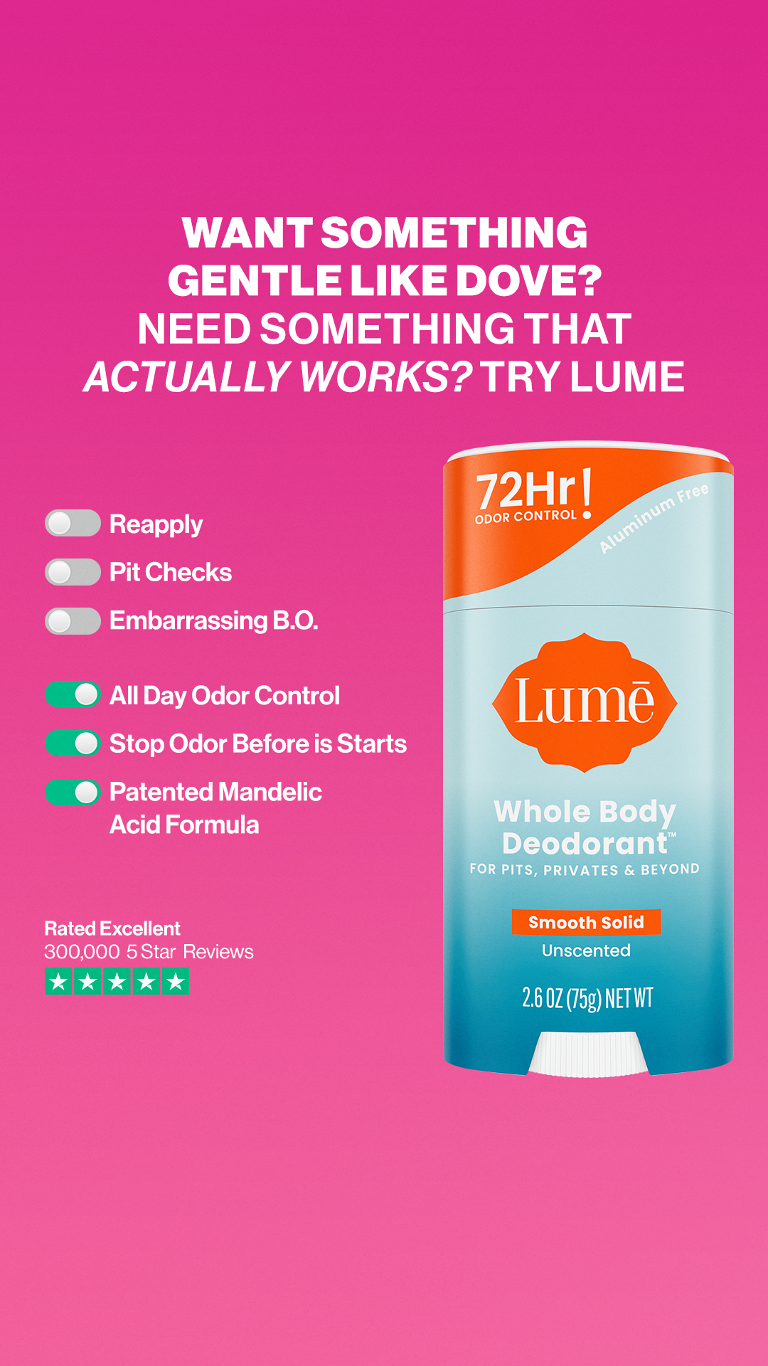 Lume Deodorant Facebook ad