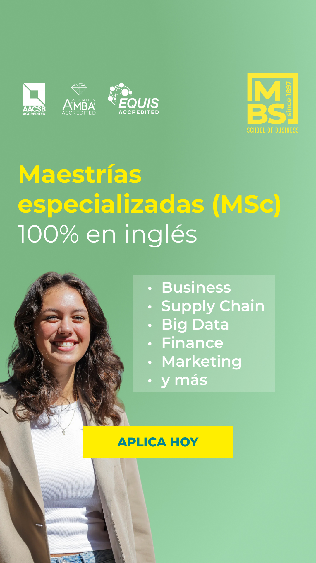 MBS School of Business Facebook ad