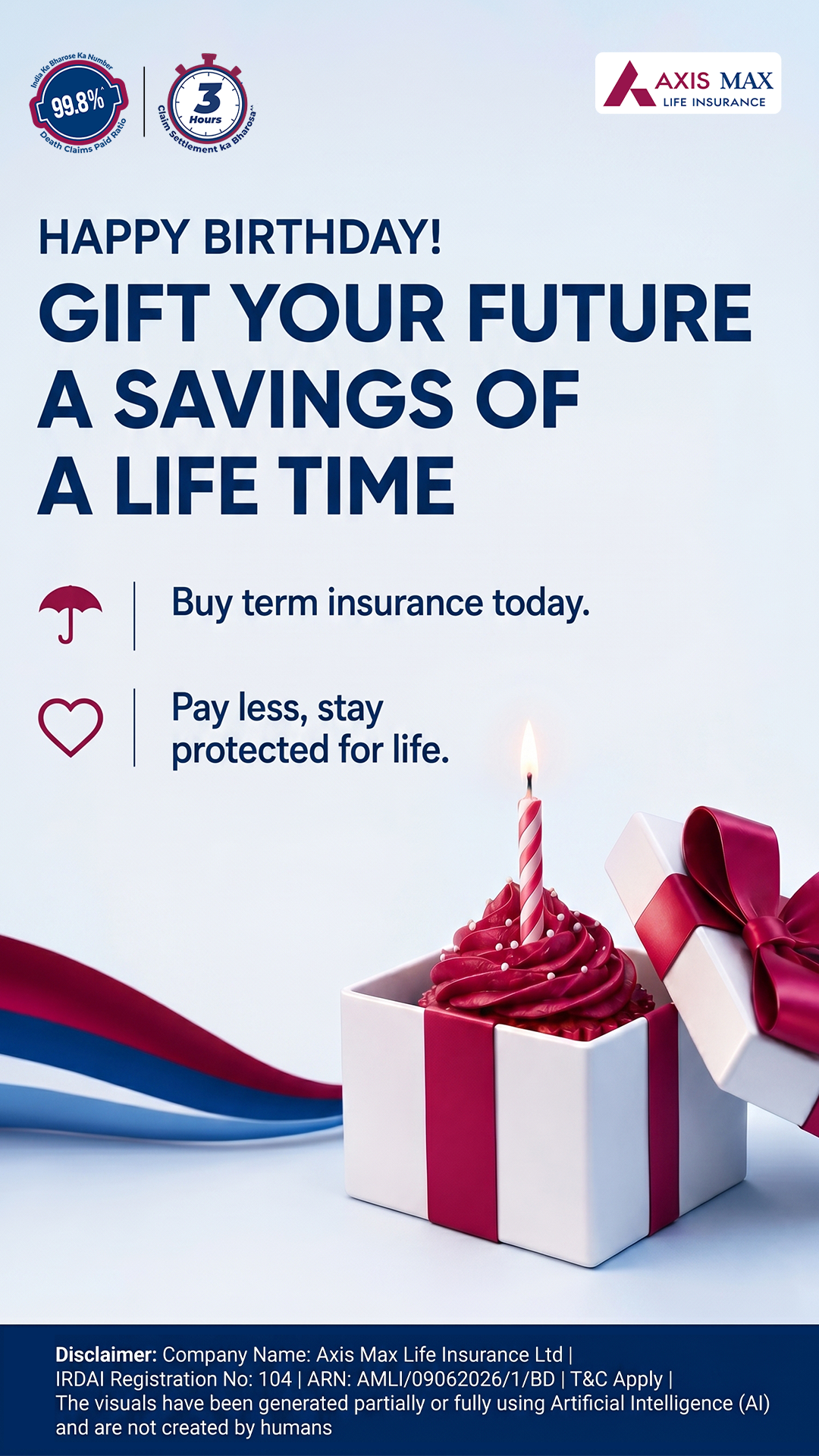 Axis Max Life Insurance Facebook ad