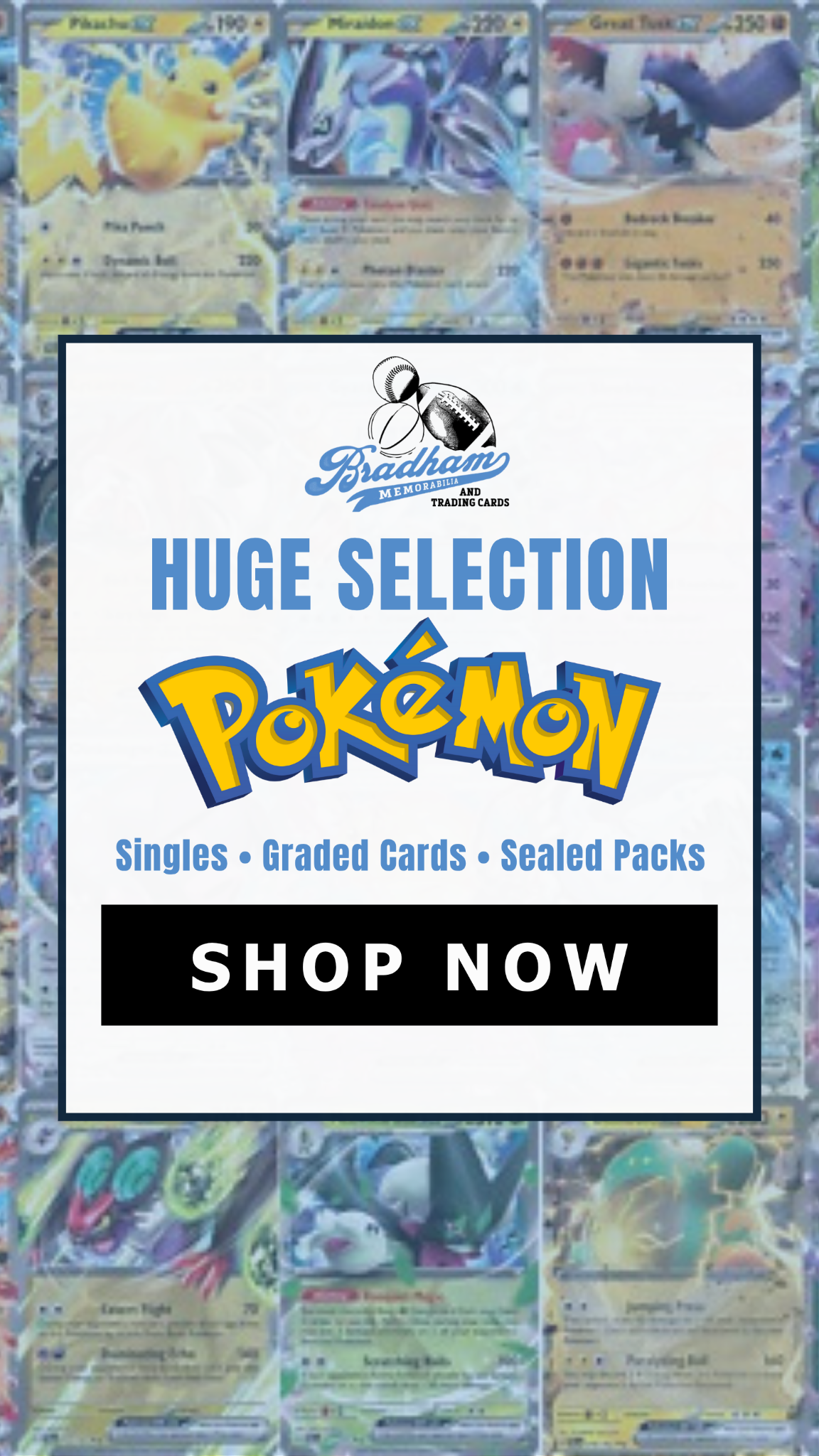 Bradham Memorabilia and Trading Cards Facebook ad