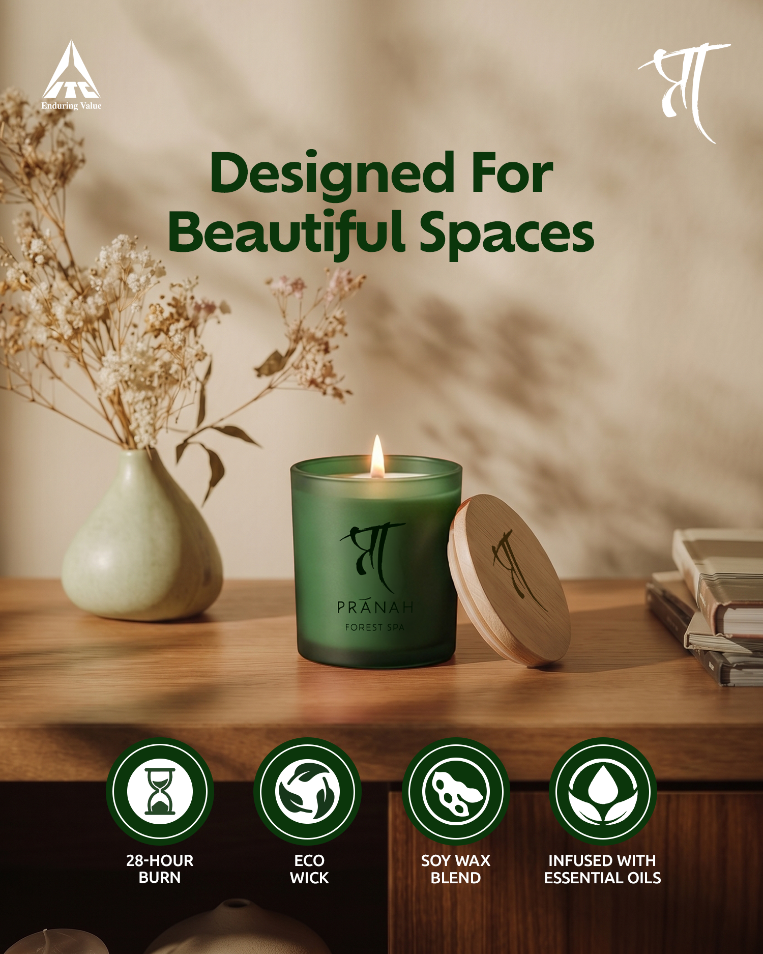 Pranah Facebook ad: From quiet evenings to mindful moments, Pranah scented…