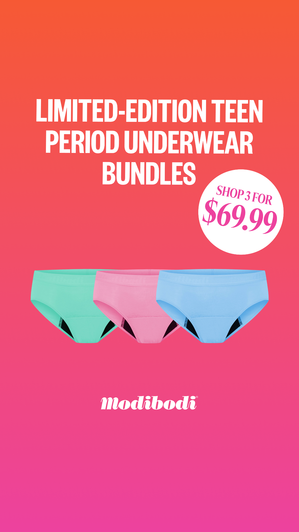 Modibodi Teen Facebook ad