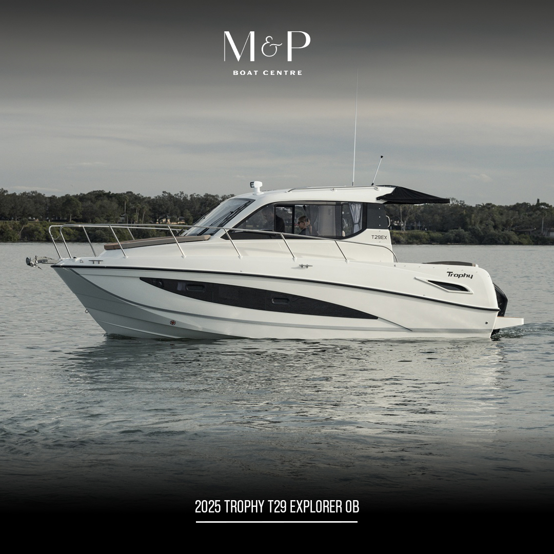 M&P Boat Centre Facebook ad: 2025 Trophy T29 Explorer OB