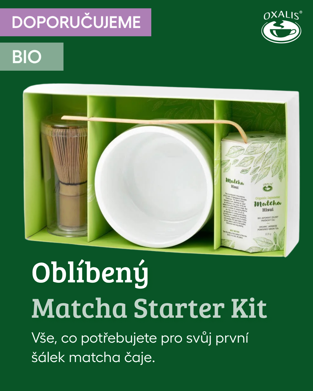 OXALIS Facebook ad: Matcha Starter Kit