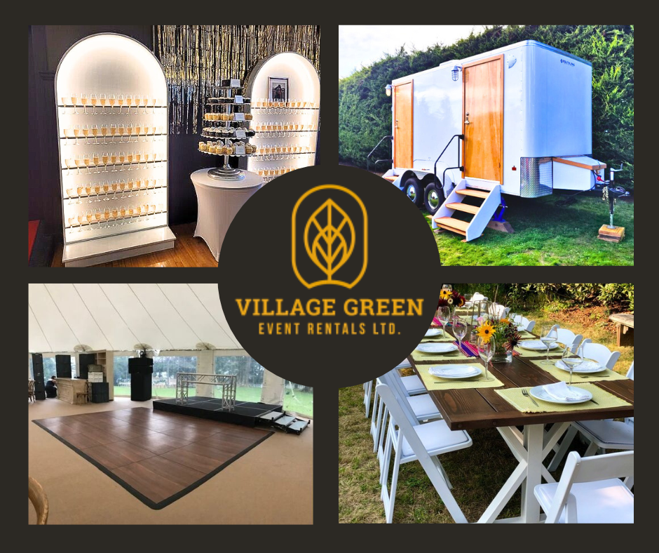 Village Green Event Rentals Facebook ad: Dreaming of a wedding day as unique as…