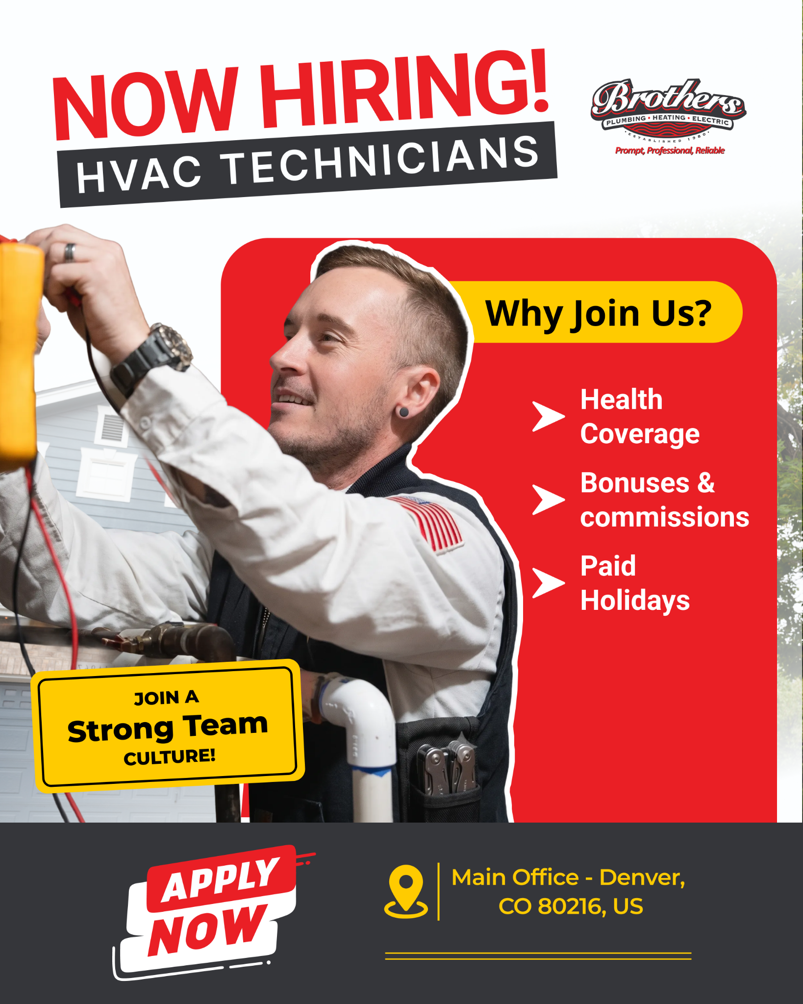 Brothers Plumbing, Heating & Electric Facebook ad