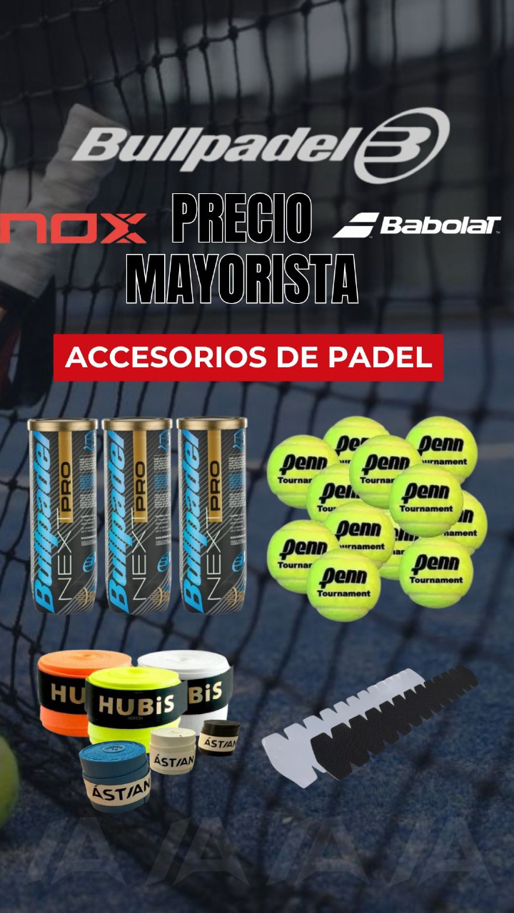 Ástian Facebook ad: Mayorista de accesorios para padel!