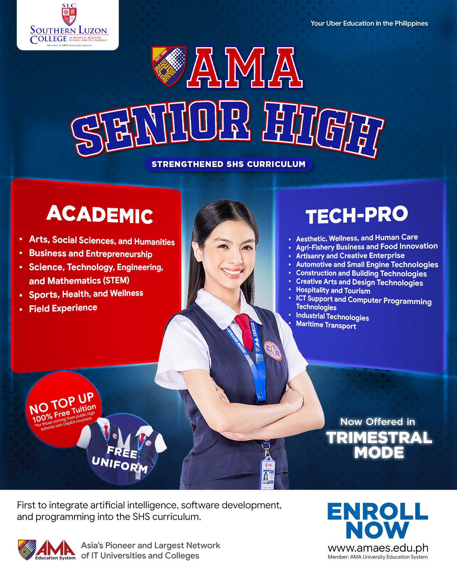 Southern Luzon College - Cavite Facebook ad