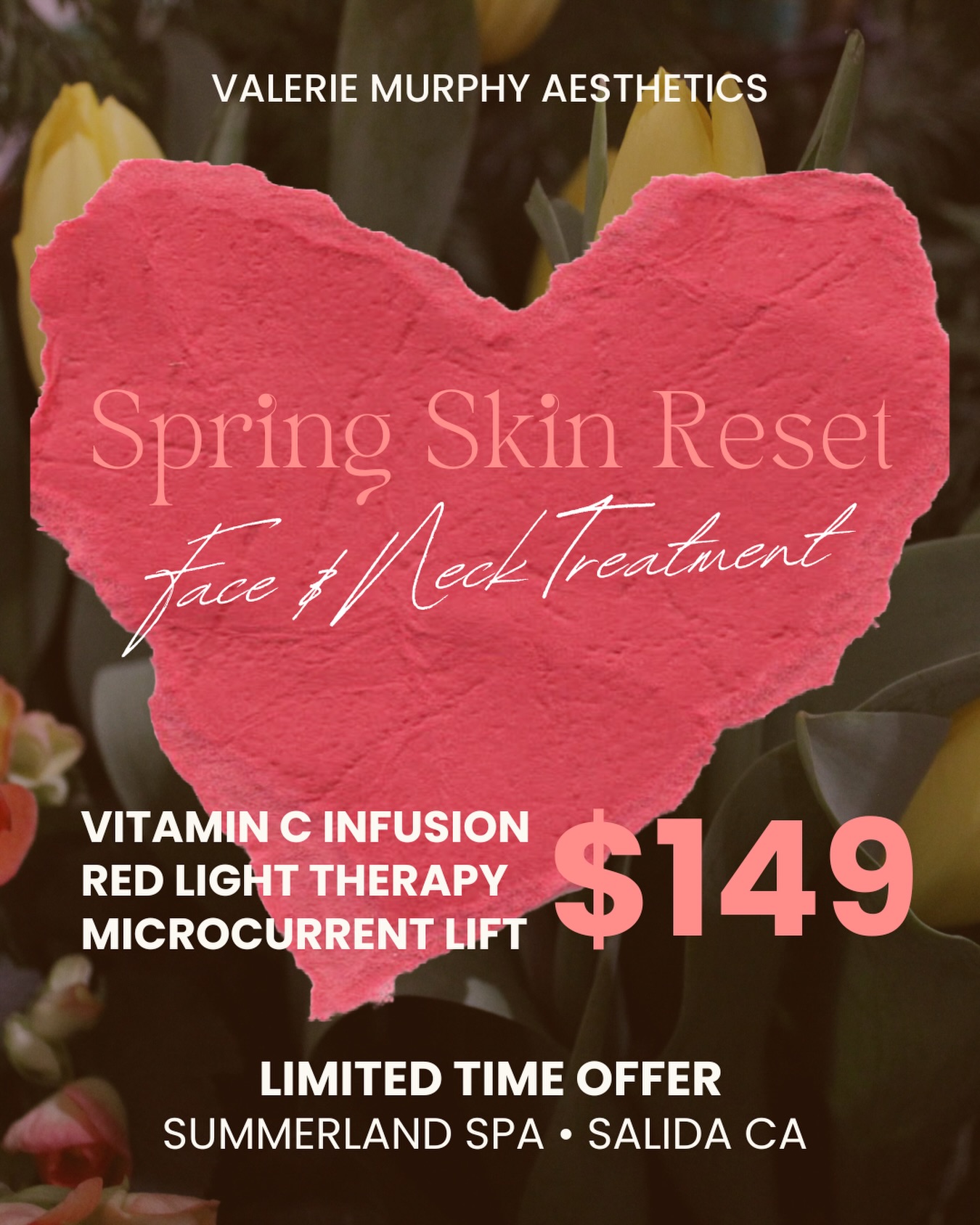 Valerie Murphy Aesthetics Facebook ad: SPRING RESET