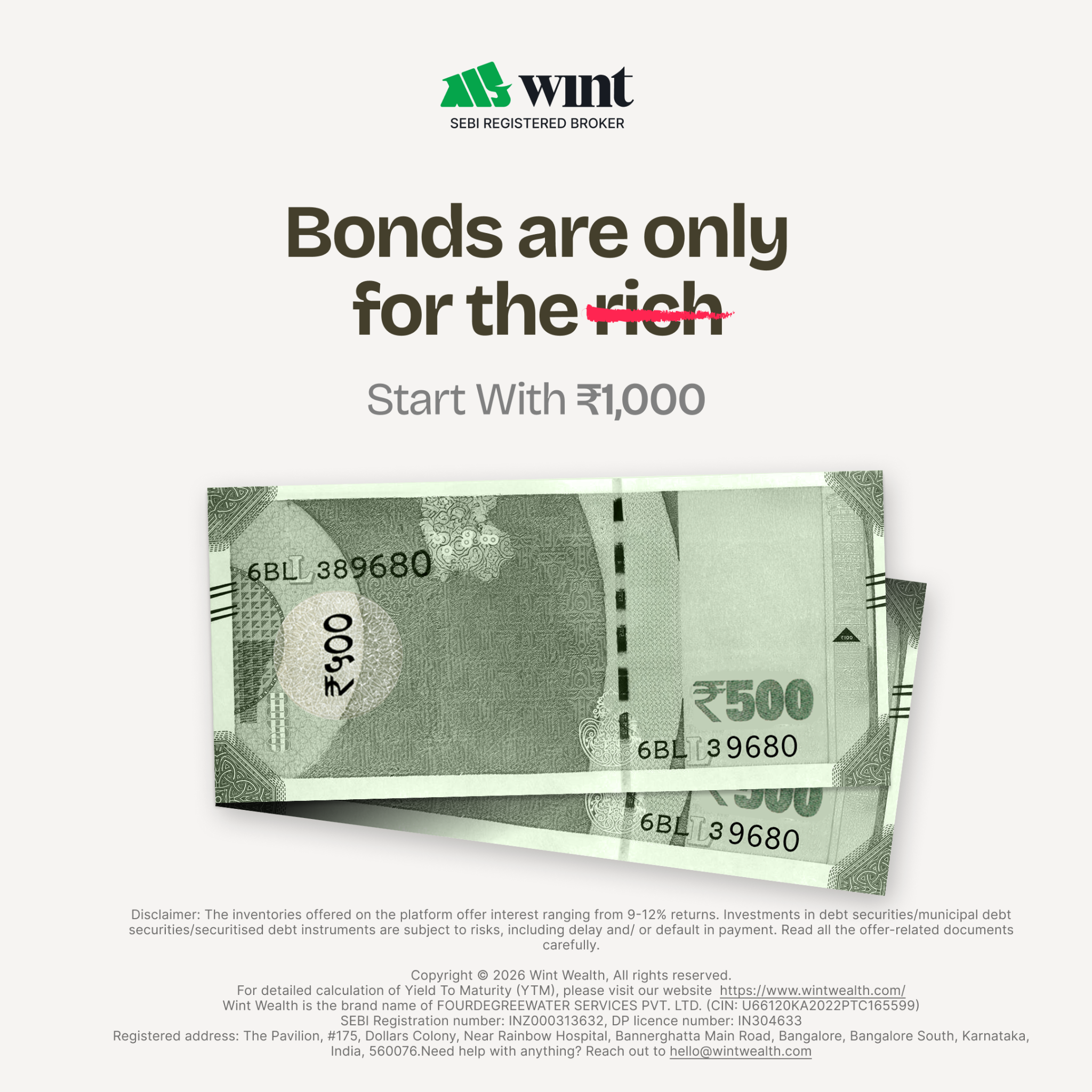 Wint Wealth Facebook ad