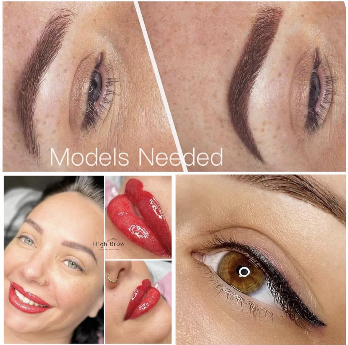 High Brow Beauty and Brow Studio Facebook ad: Cosmetic Tattoo Models Needed - From $99-$150