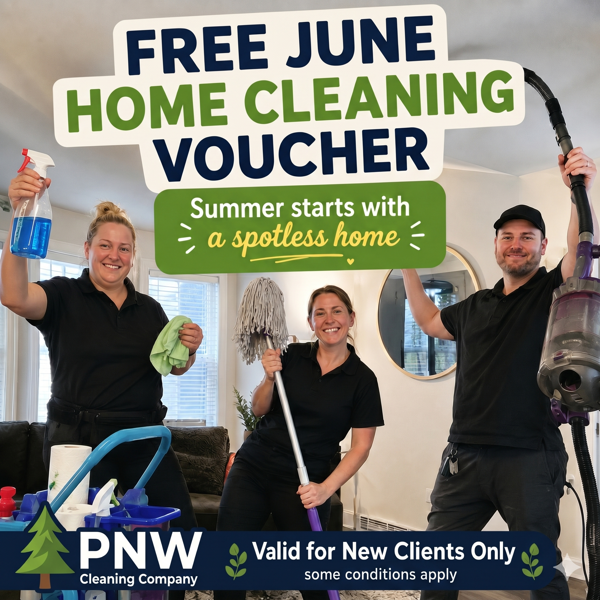 PNW Cleaning Co. Facebook ad