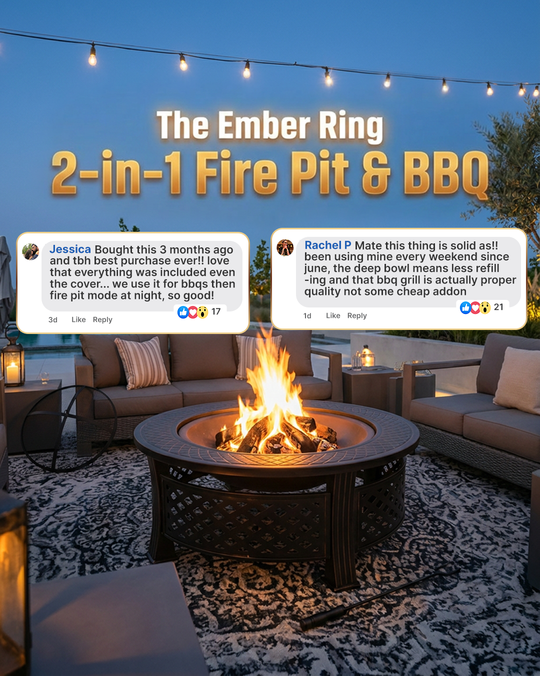 Bakyard Facebook ad: Australia's #1 Fire Pit