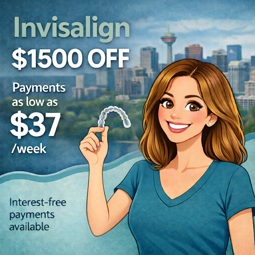 East Village Dental Facebook ad: $1500 OFF Invisalign + FREE Whitening For Life