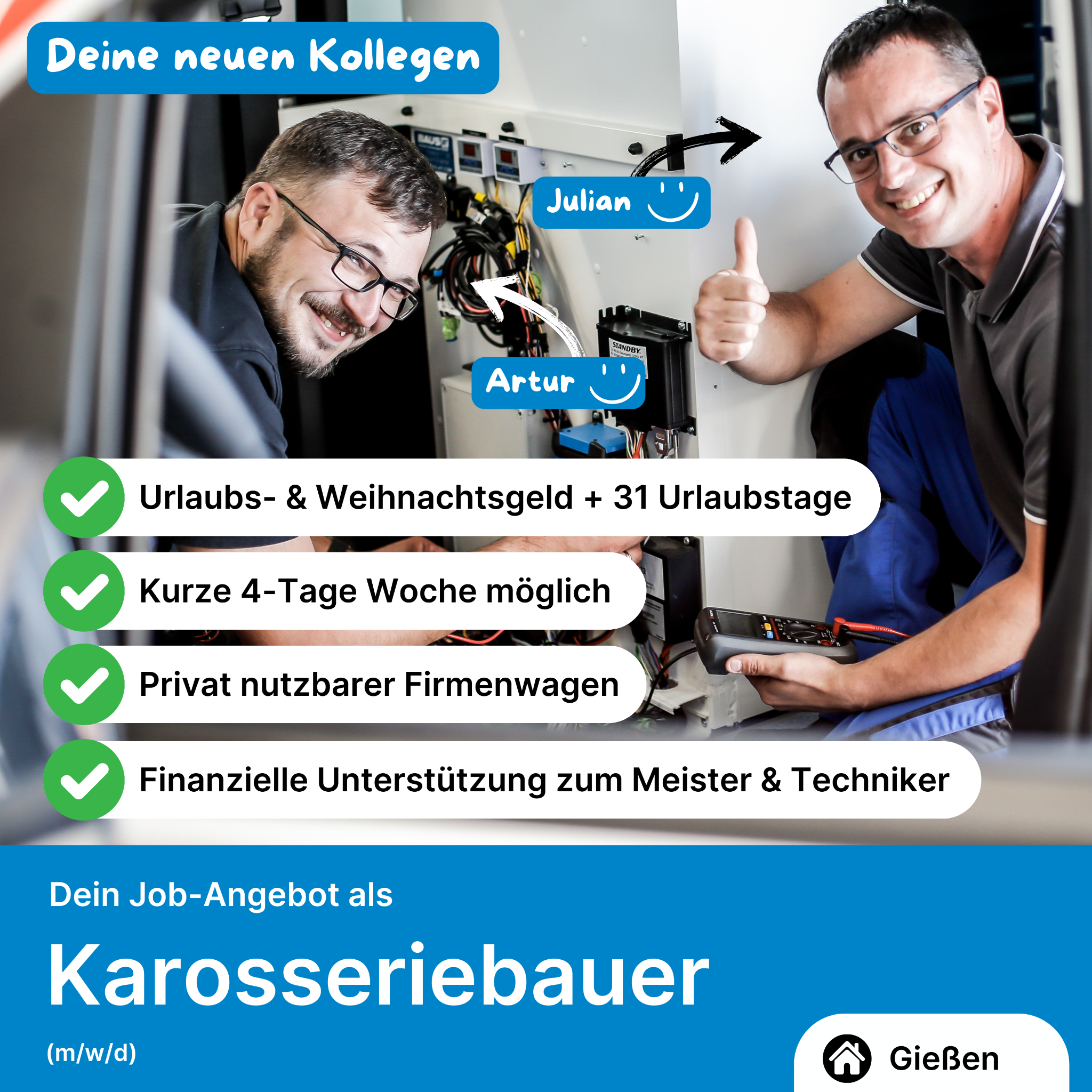 Candidate Flow KFZ Jobs Facebook ad