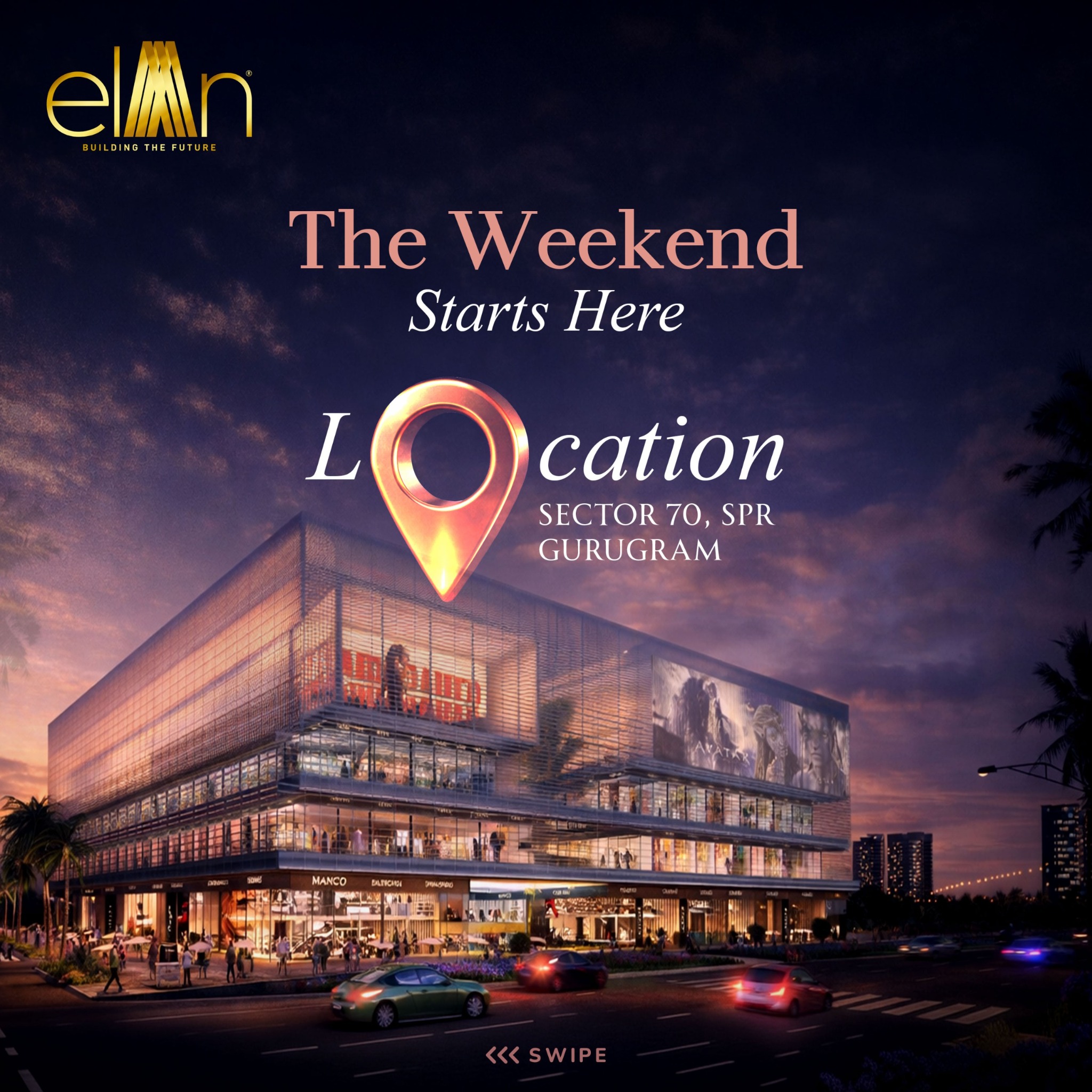 Elan Epic Facebook ad: Weekends Don’t Really Begin at Home, They Begin…