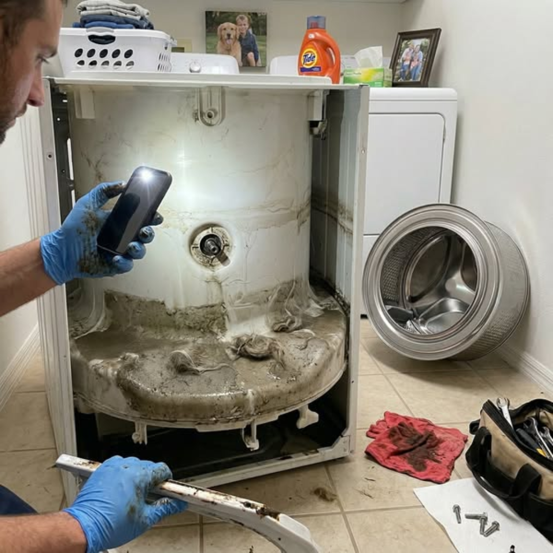 Robert Callahan Facebook ad: Read this if you've never seen inside your washing machine.