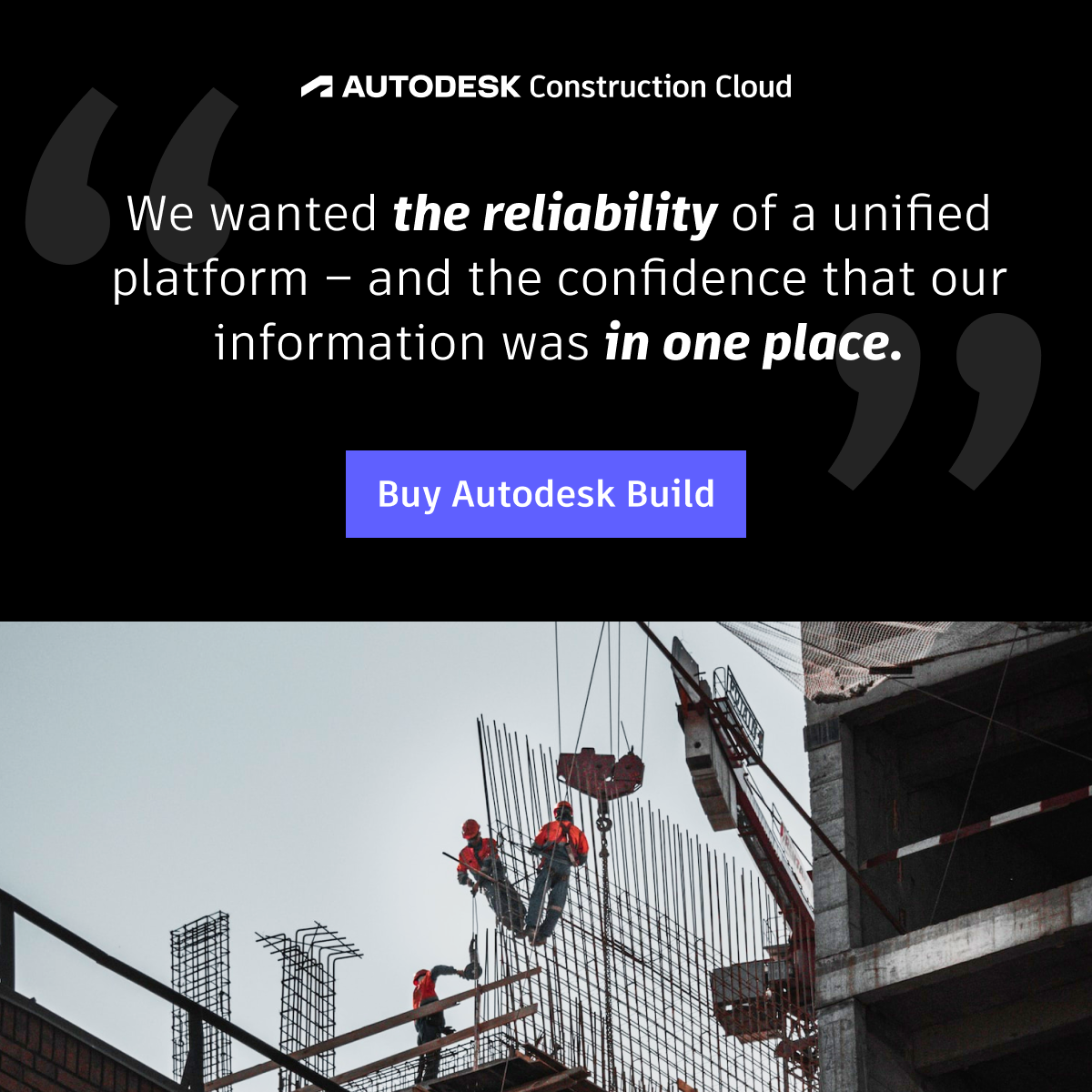 Autodesk Construction Cloud Facebook ad