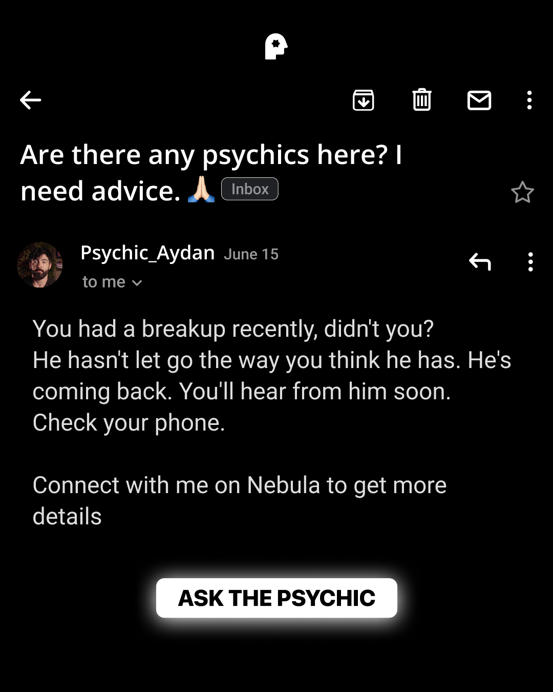 Your Relationship Advisor Facebook ad