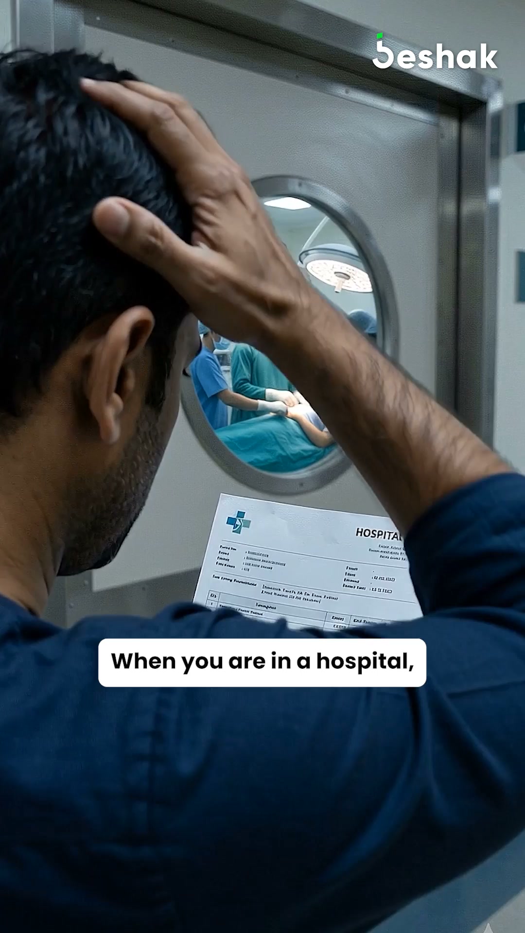 Beshak Facebook ad: Hospitalized? You don’t need a discount.